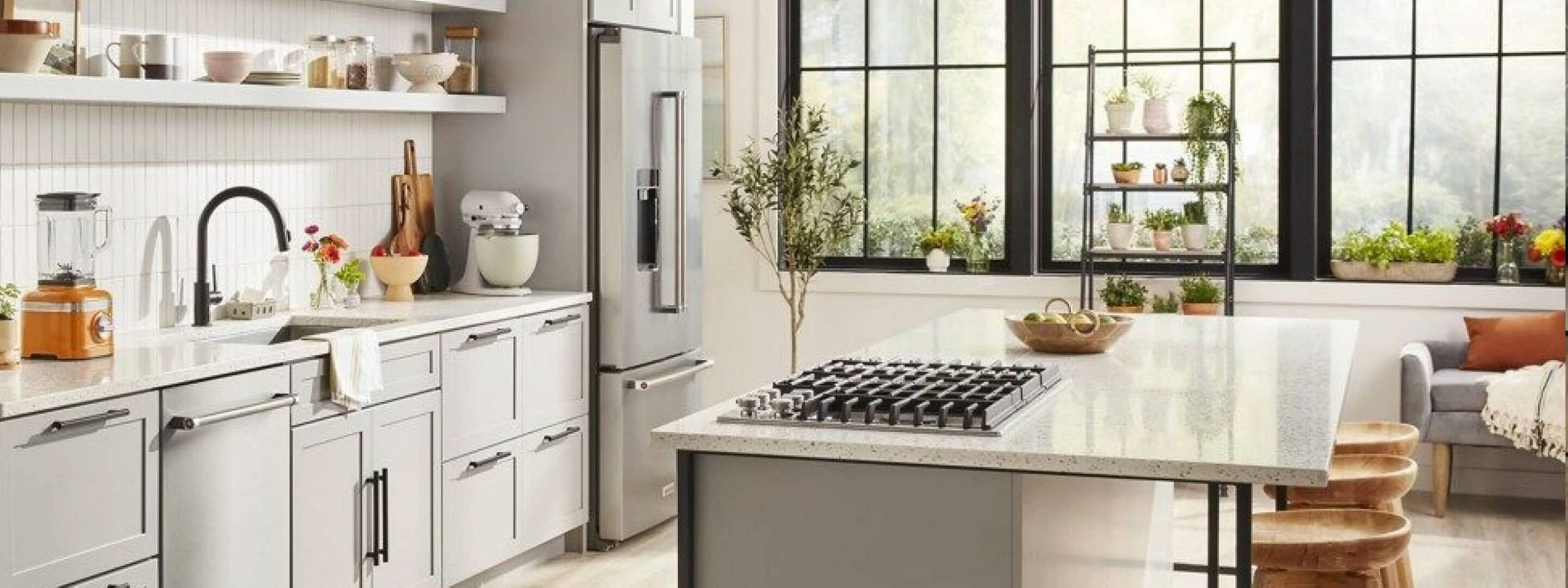 White Basics Store -White Basics Store A modern natural kitchen with KitchenAid® major an scaled