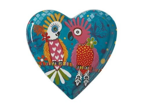Love Hearts Heart Plate 15.5cm Chatter 1 Love Hearts Heart Plate 15.5cm Chatter