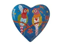 Love Hearts Heart Plate 15.5cm Rainbow Girls