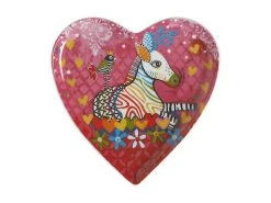 Love Hearts Heart Plate 15.5cm Zig Zag Zeb