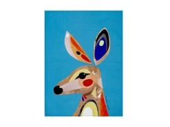 Pete Cromer Tea Towel 50x70cm Kangaroo -White Basics Store gx0037 2