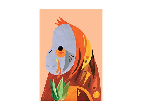 Pete Cromer Wildlife Tea Towel 50x70cm Orangutan 1 Pete Cromer Wildlife Tea Towel 50x70cm Orangutan