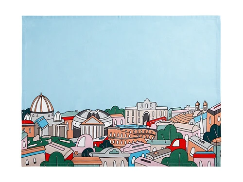 Megan McKean Cities Tea Towel 50x70cm Rome 1 Megan McKean Cities Tea Towel 50x70cm Rome