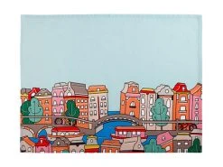 Megan McKean Cities Tea Towel 50x70cm Amsterdam -White Basics Store gx0334 2