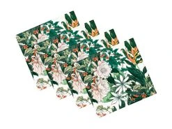 The Blck Pen Night Garden Cotton Napkin Set Of 4 45x45cm