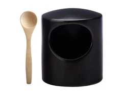 Epicurious Salt Pig Black Gift Boxed