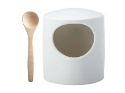 Epicurious Salt Pig White Gift Boxed