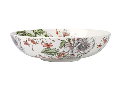 The Blck Pen Night Garden Coupe Bowl 18.5cm Flower 1 The Blck Pen Night Garden Coupe Bowl 18.5cm Flower
