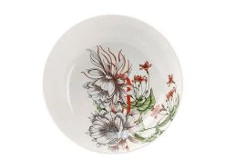 The Blck Pen Night Garden Coupe Bowl 18.5cm Flower 5 The Blck Pen Night Garden Coupe Bowl 18.5cm Flower -White Basics Store ii0091 oh