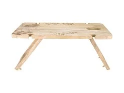 The Blck Pen Golden Summer Folding Picnic Table 58x40x24cm