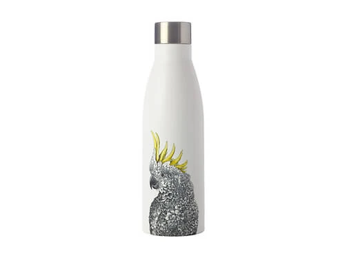 Marini Ferlazzo Double Wall Insulated Bottle 500ML Sulphur-crested Cockatoo 1 Marini Ferlazzo Double Wall Insulated Bottle 500ML Sulphur-crested Cockatoo