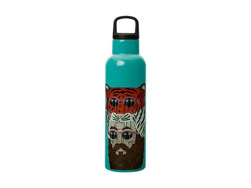 Mulga The Artist Double Wall Insulated Bottle 600ML Tiger Man 1 Mulga The Artist Double Wall Insulated Bottle 600ML Tiger Man