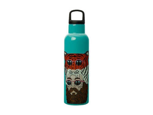 Mulga The Artist Double Wall Insulated Bottle 600ML Tiger Man 2 Mulga The Artist Double Wall Insulated Bottle 600ML Tiger Man - Image 2