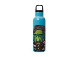 Mulga The Artist Double Wall Insulated Bottle 600ML Flamingo Man -White Basics Store jr0064 2
