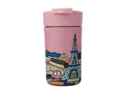 Megan McKean Cities Double Wall Insulated Cup 350ML Paris -White Basics Store jr0090 2