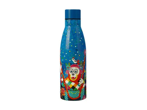 Donna Sharam Rainbow Jungle Double Wall Insulated Bottle 500ML Swinging Around 1 Donna Sharam Rainbow Jungle Double Wall Insulated Bottle 500ML Swinging Around