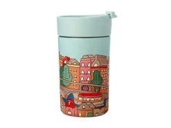 Megan McKean Cities Double Wall Insulated Cup 350ML Amsterdam -White Basics Store jr0167 1f 2