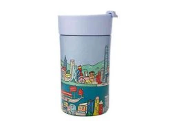 Megan McKean Cities Double Wall Insulated Cup 350ML Hong Kong -White Basics Store jr0170 1f 2