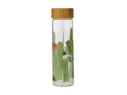 Royal Botanic Garden Arid Garden Glass Water Bottle 550ML Saguaro