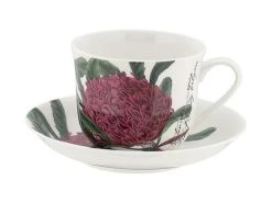Royal Botanic Gardens Australian Botanics Breakfast Cup & Saucer 450ML Telopea Gift Boxed