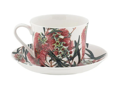 Royal Botanic Gardens Australian Botanics Breakfast Cup & Saucer 450ML Bottlebrush Gift Boxed 2 Royal Botanic Gardens Australian Botanics Breakfast Cup & Saucer 450ML Bottlebrush Gift Boxed - Image 2