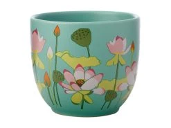 Royal Botanic Gardens Victoria Lotus Planter Pot 12cm Mint