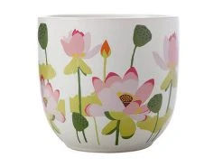 Royal Botanic Gardens Victoria Lotus Planter Pot 14cm White -White Basics Store kp0011 2