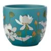 Royal Botanic Gardens Victoria Lotus Planter Pot 12cm Aqua