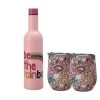 Kasey Rainbow Be Kind Double Wall Insulated Wine Set 3pc Rainbow Gift Boxed