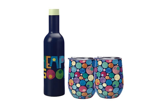 Kasey Rainbow Be Kind Double Wall Insulated Wine Set 3pc Good Gift Boxed 1 Kasey Rainbow Be Kind Double Wall Insulated Wine Set 3pc Good Gift Boxed