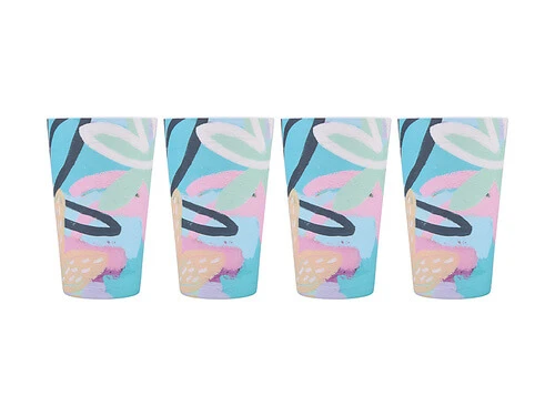 Rach Jackson Rock Garden Melamine Tumbler 440ML Set Of 4 1 Rach Jackson Rock Garden Melamine Tumbler 440ML Set Of 4