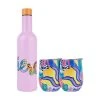 Kasey Rainbow Be Fierce Double Wall Insulated Wine Set Fierce 3pc Gift Boxed