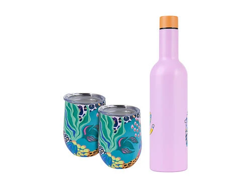 Kasey Rainbow Be Fierce Double Wall Insulated Wine Set Fierce 3pc Gift Boxed 3 Kasey Rainbow Be Fierce Double Wall Insulated Wine Set Fierce 3pc Gift Boxed - Image 3