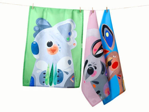 Pete Cromer Tea Towel 50x70cm Koala 2 Pete Cromer Tea Towel 50x70cm Koala - Image 2
