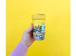 Megan McKean Cities Double Wall Insulated Cup 350ML New York 5 Megan McKean Cities Double Wall Insulated Cup 350ML New York -White Basics Store megan mckean travel cup new york