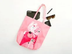 Pete Cromer Tote Bag 41x42cm Echidna -White Basics Store pete cromer tote bag pink galah