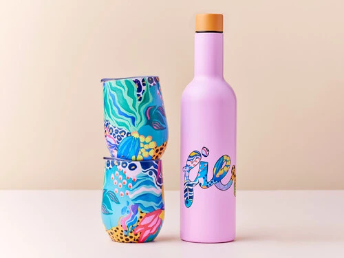 Kasey Rainbow Be Fierce Double Wall Insulated Wine Set Fierce 3pc Gift Boxed 2 Kasey Rainbow Be Fierce Double Wall Insulated Wine Set Fierce 3pc Gift Boxed - Image 2